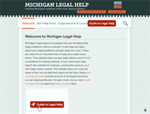 Tablet Screenshot of michiganlegalhelp.org